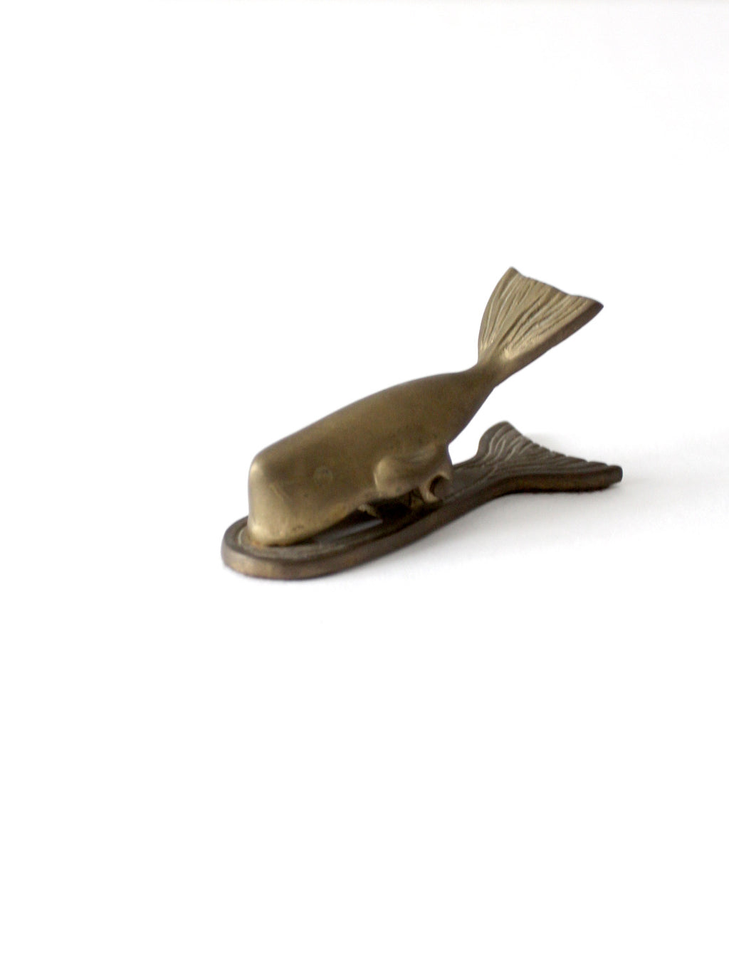 Solid Brass ~WHALE~ Fish Nautical Heavy Large PAPER CLIP or PAPER