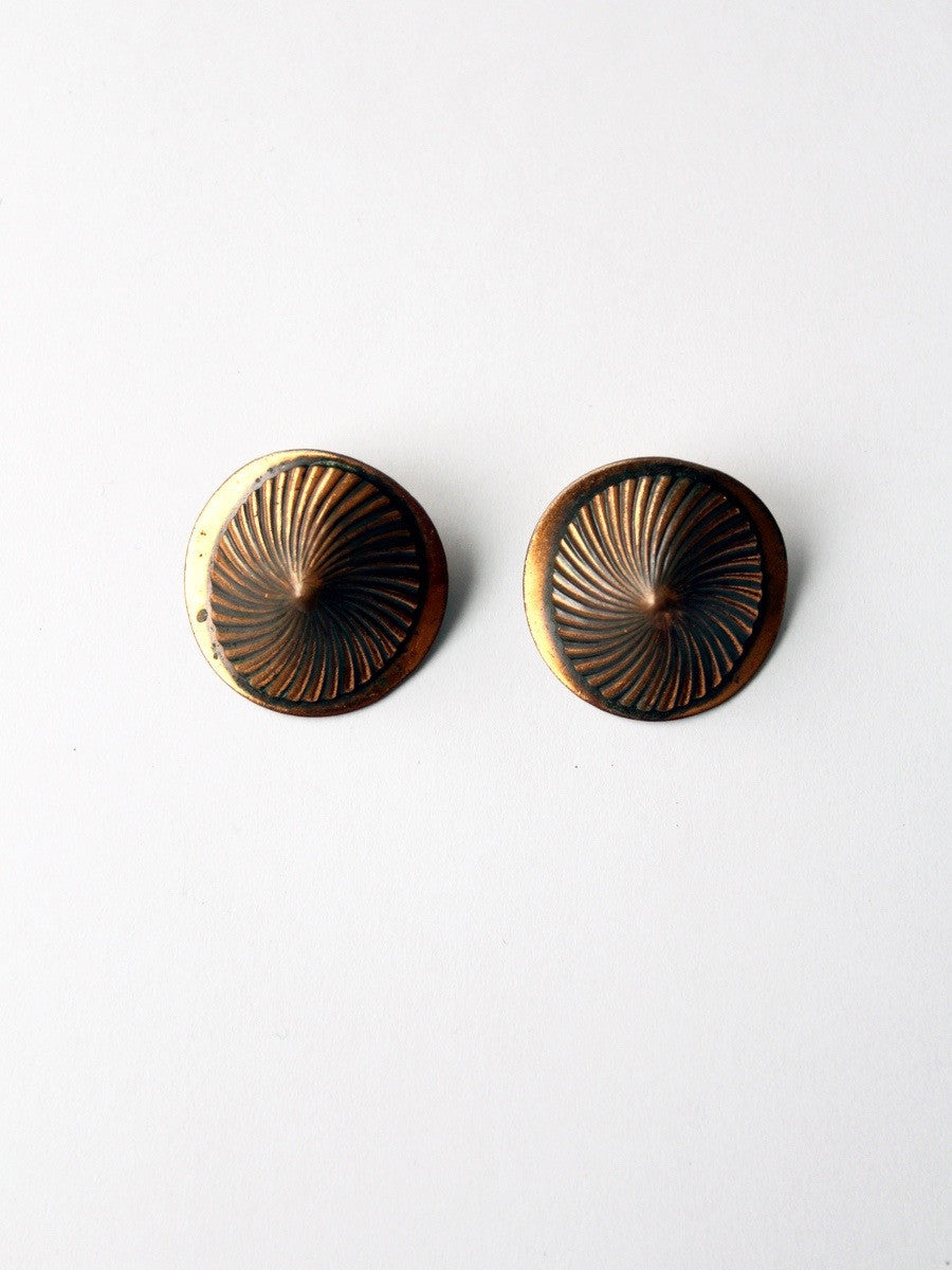 Vintage hot sale copper earrings