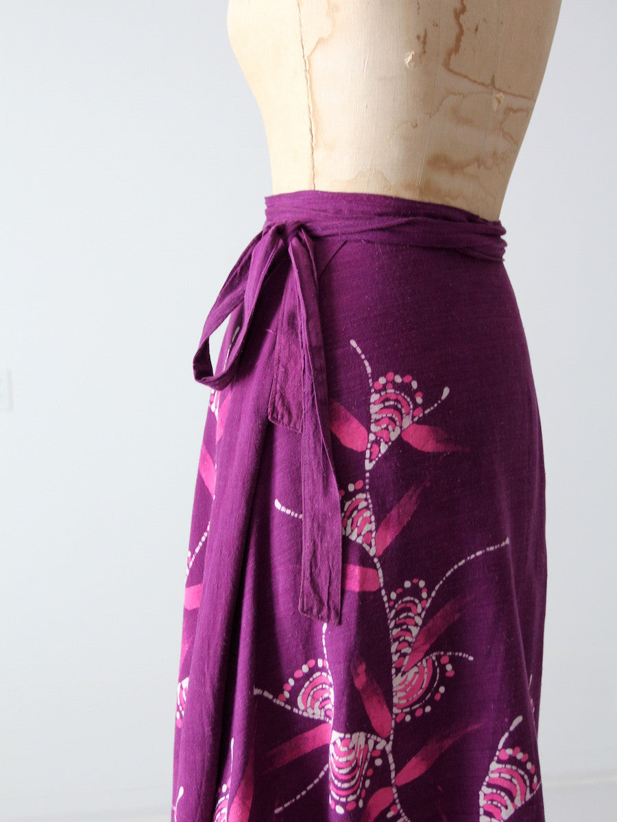 70s on sale wrap skirt