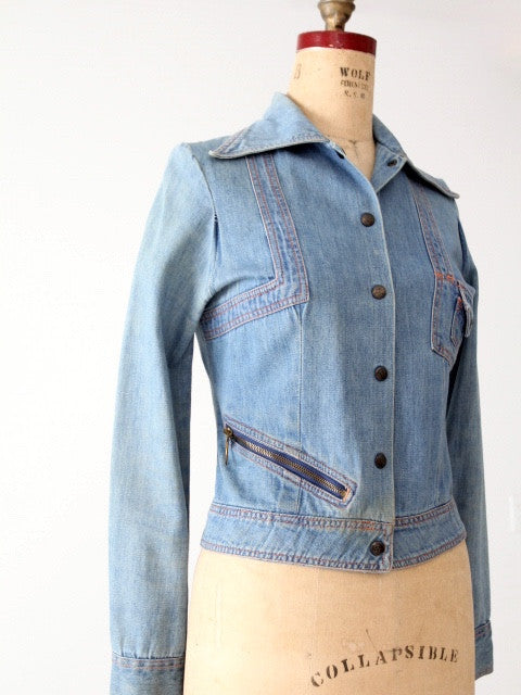 Ladies tailored outlet denim jacket