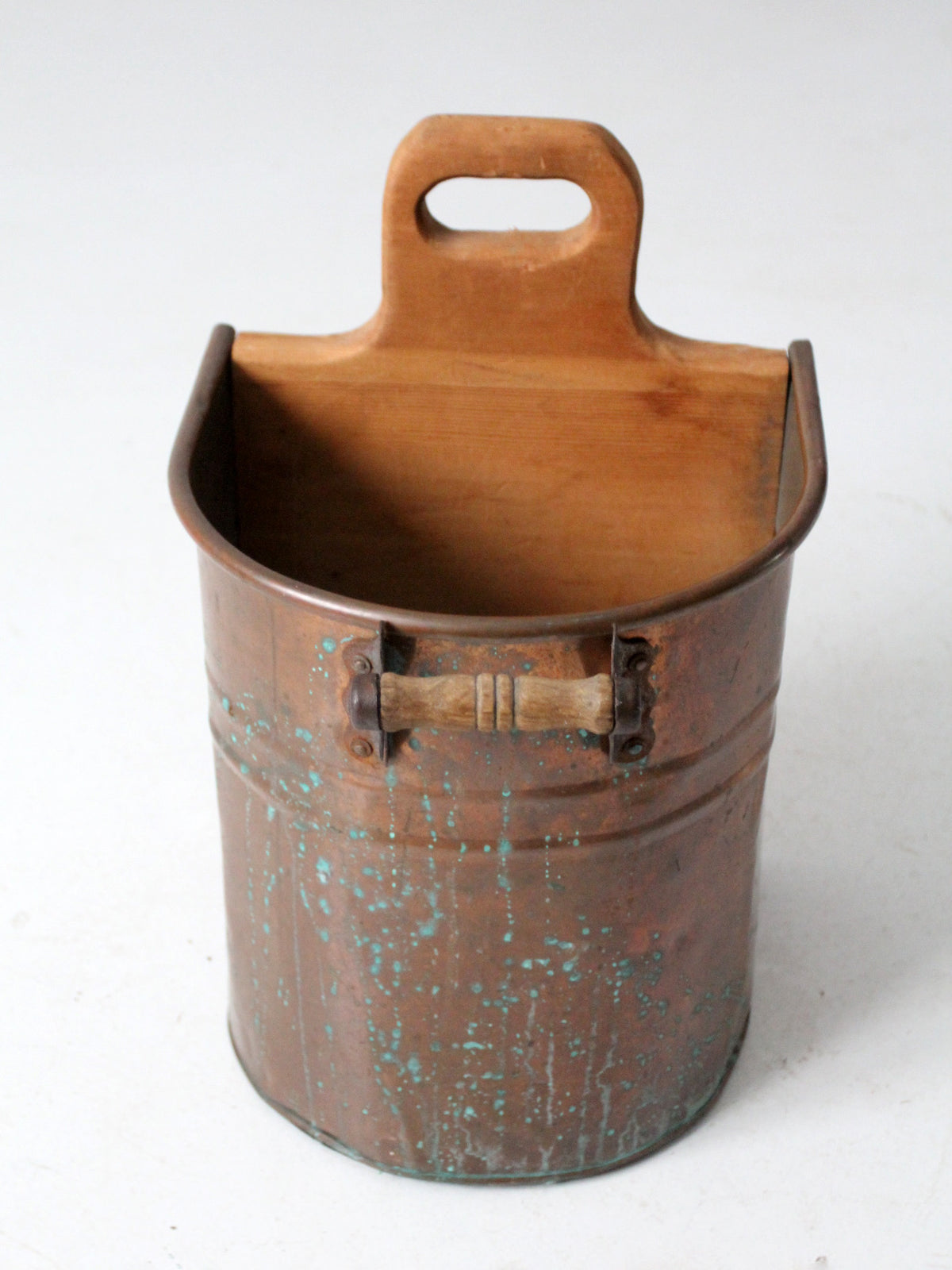 vintage copper bucket