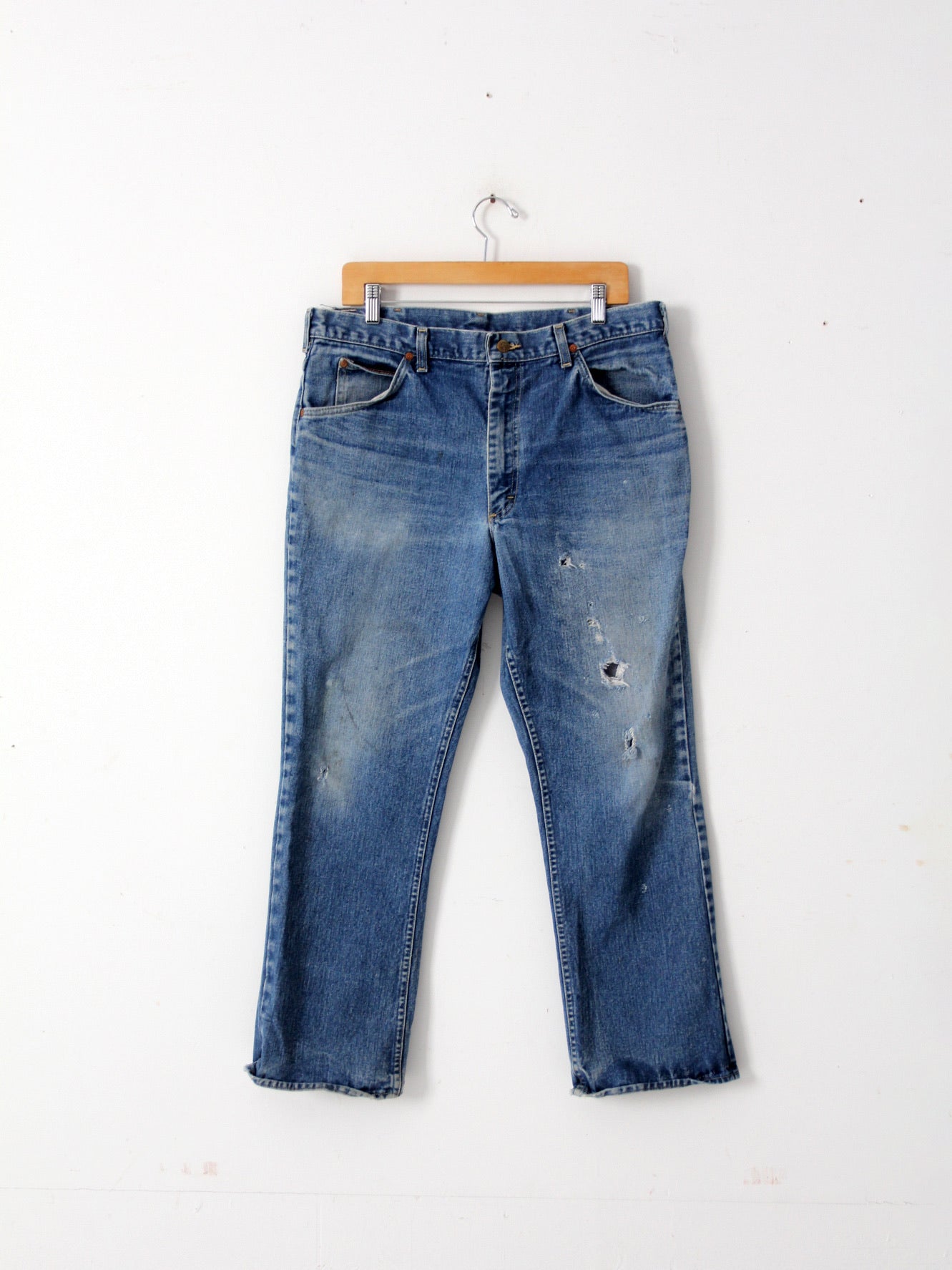 Vintage Made in USA Distressed Lee Riders Light Wash Jeans, size 4 — May's  Place: Be Green. Buy Vintage.