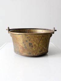 antique brass kettle