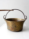 antique brass kettle