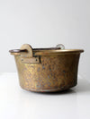 antique brass kettle