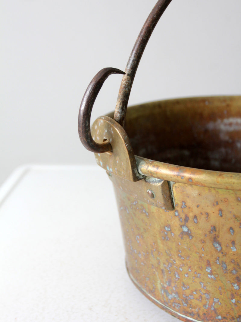 antique brass kettle