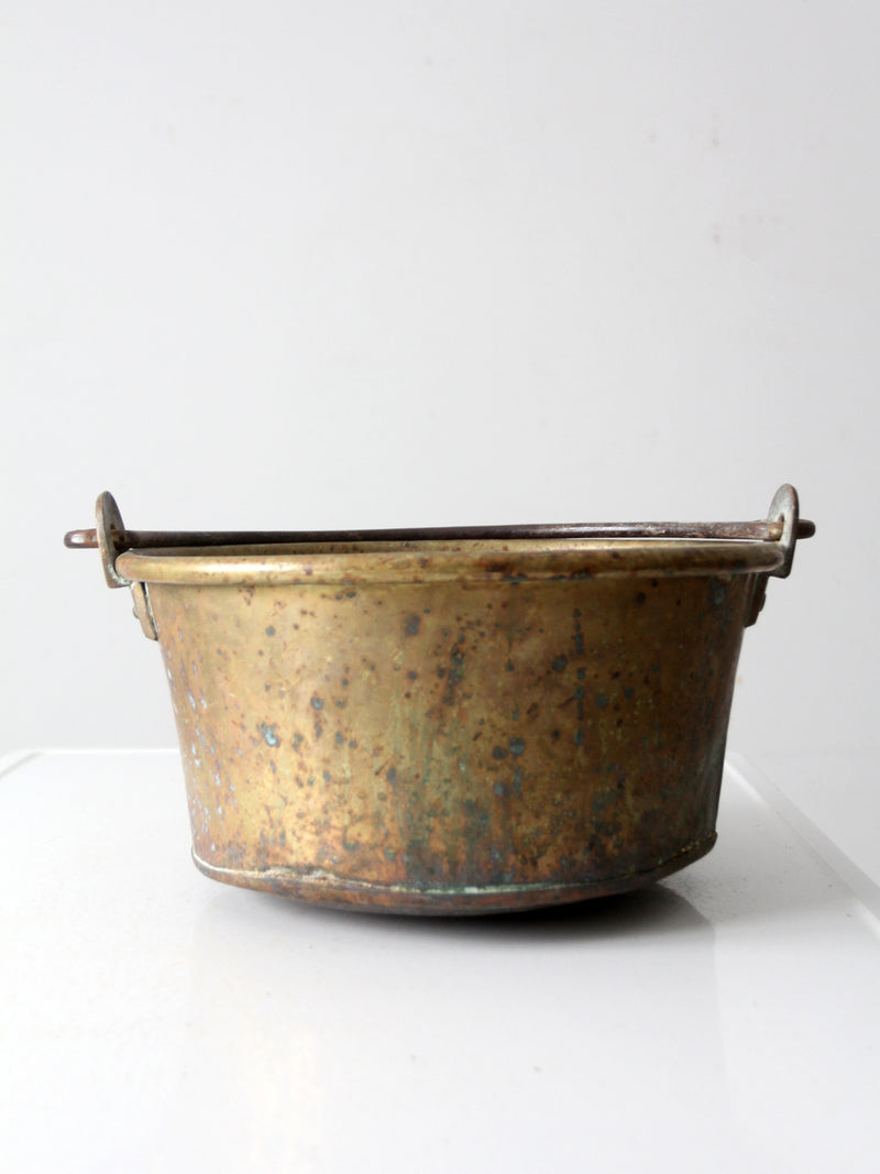 antique brass kettle