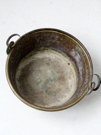 antique brass kettle