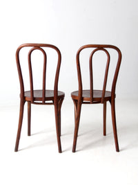 1940s bentwood chairs pair by Great Northern Chair Company