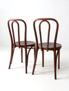 1940s bentwood chairs pair by Great Northern Chair Company