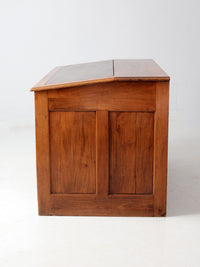 antique Victorian kneehole writing desk