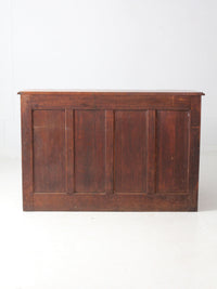 antique Victorian kneehole writing desk