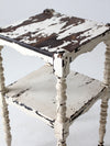 antique painted side table