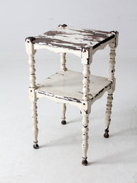 antique painted side table