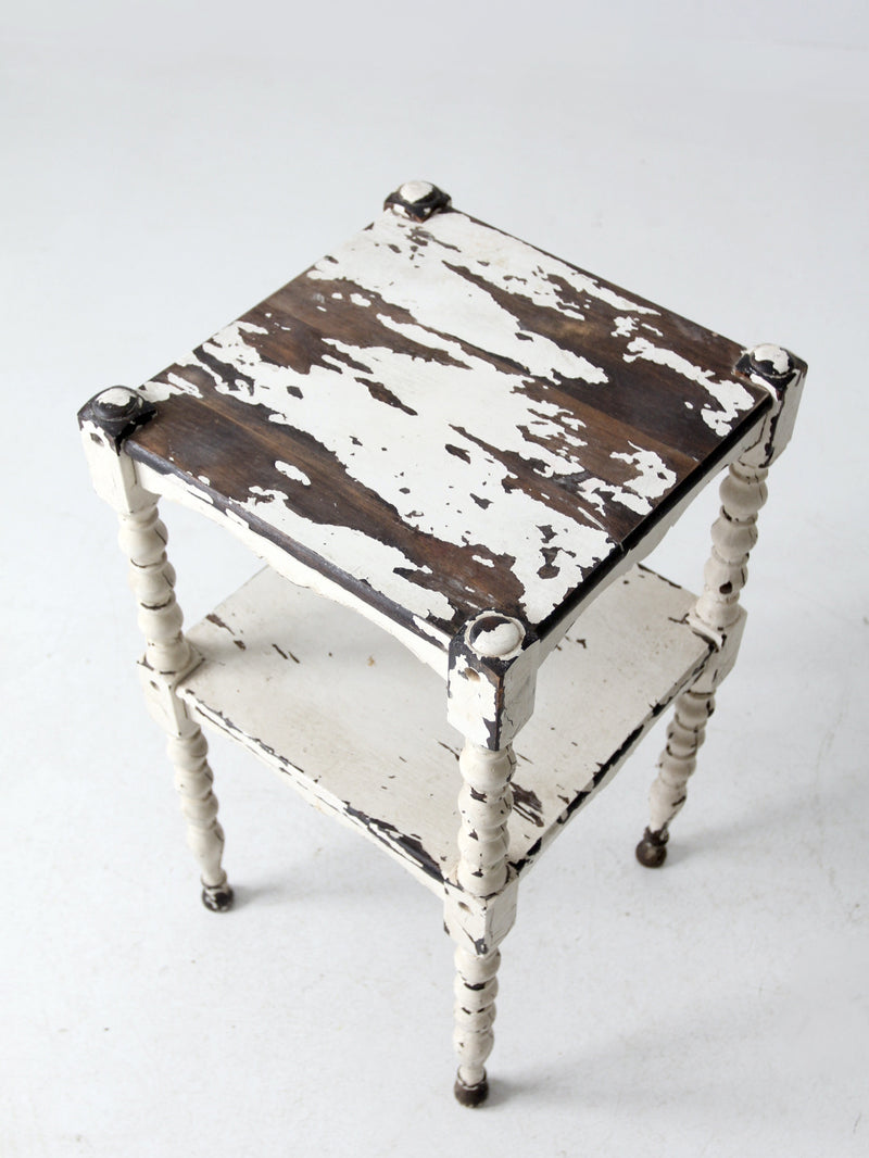 antique painted side table