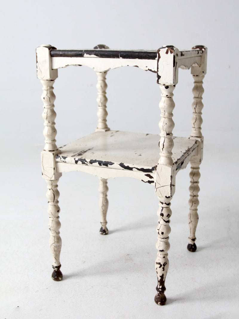 antique painted side table