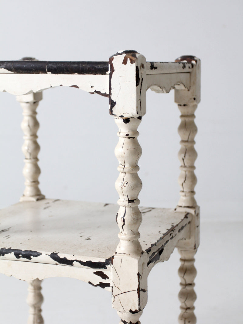 antique painted side table