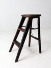 vintage wooden step ladder