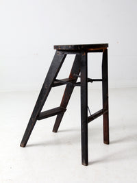 vintage wooden step ladder