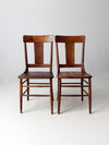 antique splat back dining chairs pair