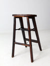 vintage wooden step ladder