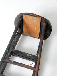 vintage wooden step ladder