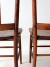 antique splat back dining chairs pair