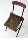 antique 1800s military folding camp chair