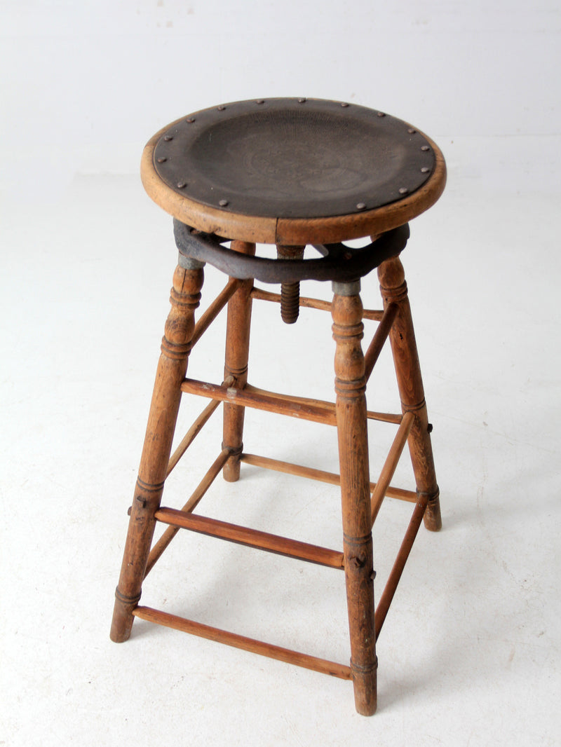 antique drafting stool