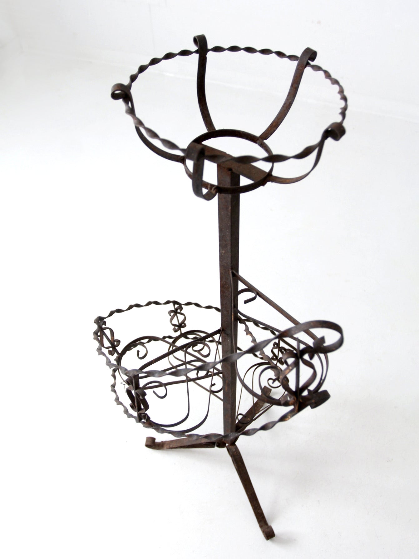 antique wrought iron stand