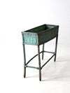 antique painted wicker planter