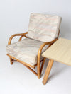 vintage rattan sofa and lounge chair set