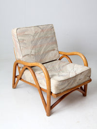 vintage rattan sofa and lounge chair set