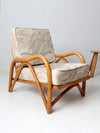 vintage rattan sofa and lounge chair set