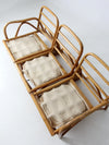 vintage rattan sofa and lounge chair set