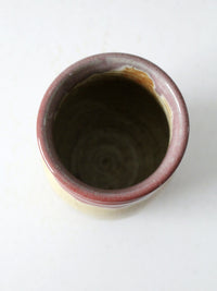 vintage White River Pottery vase