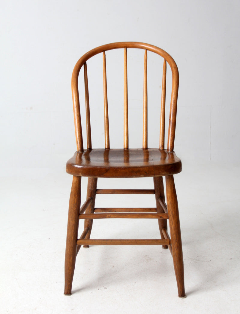 antique spindle back farmhouse chair