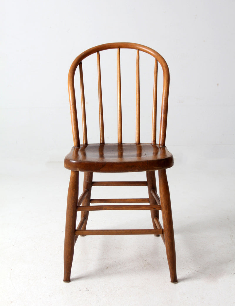 antique spindle back farmhouse chair