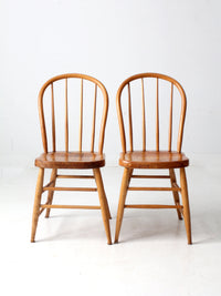 antique farmhouse bow back chairs pair