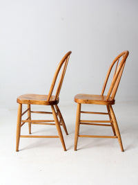 antique farmhouse bow back chairs pair