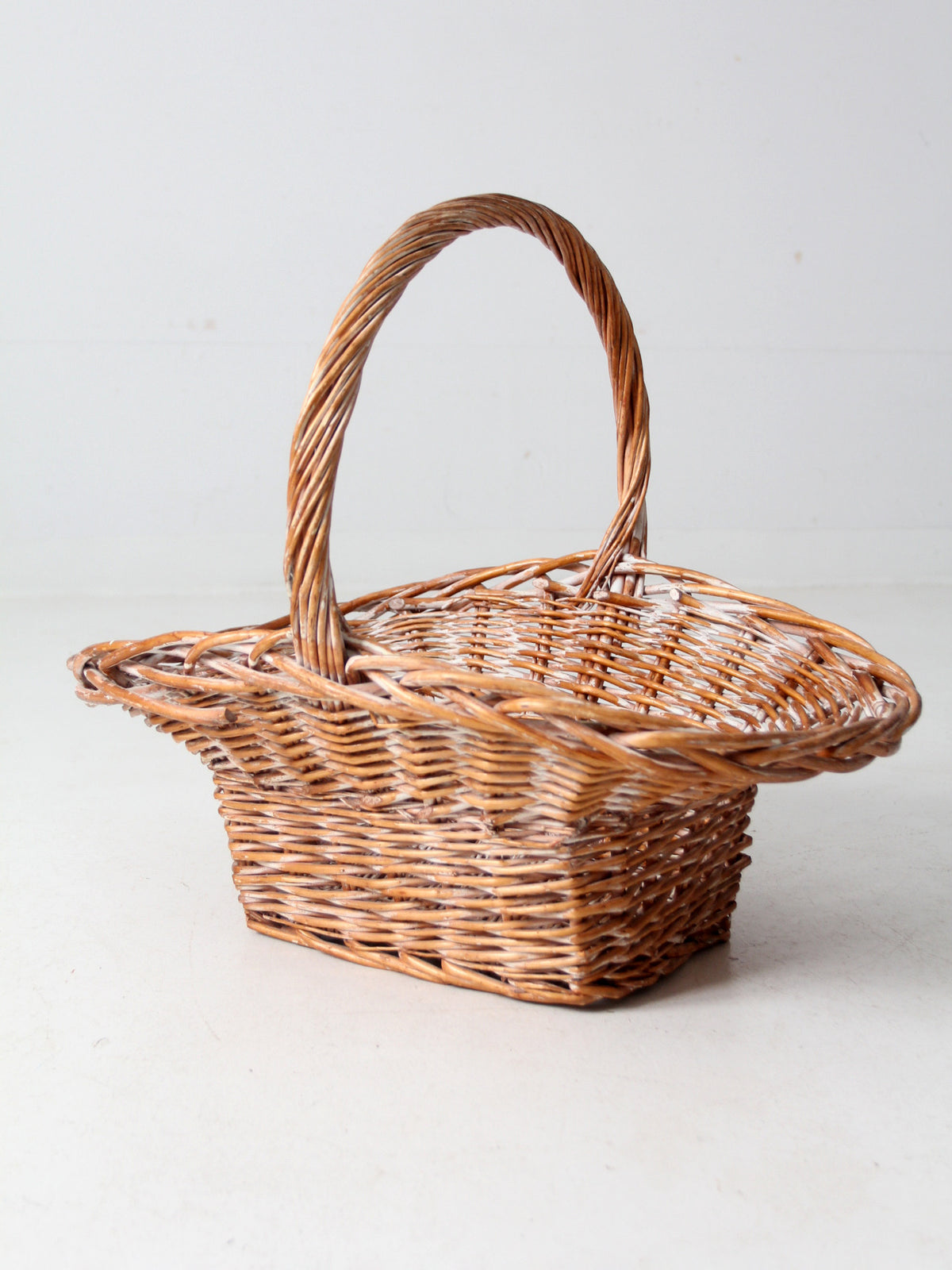 vintage large wicker basket