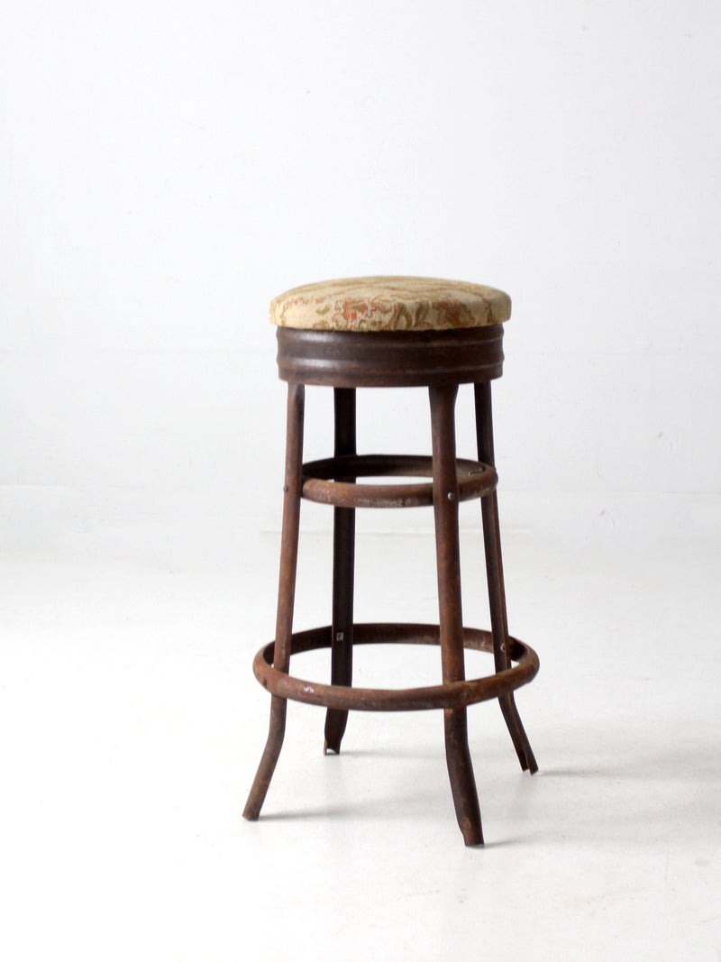 antique industrial stool