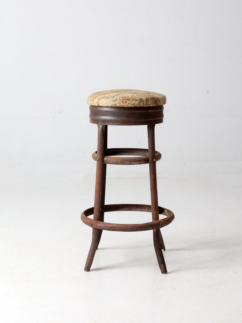 antique industrial stool