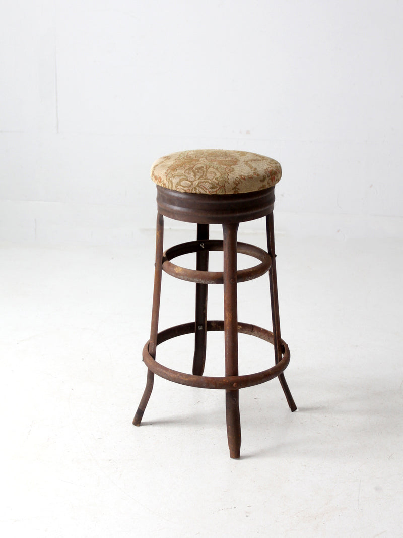 antique industrial stool