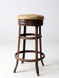 antique industrial stool