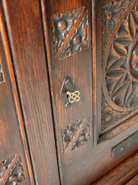 antique gothic style cabinet