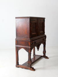 antique gothic style cabinet