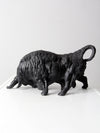 vintage cast iron bull sculpture