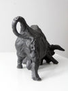 vintage cast iron bull sculpture