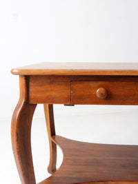 antique library table